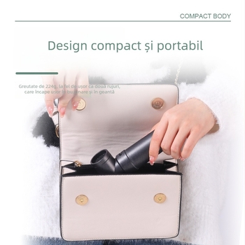 Ventilator manual de înaltă viteză pentru camping, motor brushless, baterie încorporată 1000–1200 mAh, USB, 3 trepte, zgomot 36–45 dB