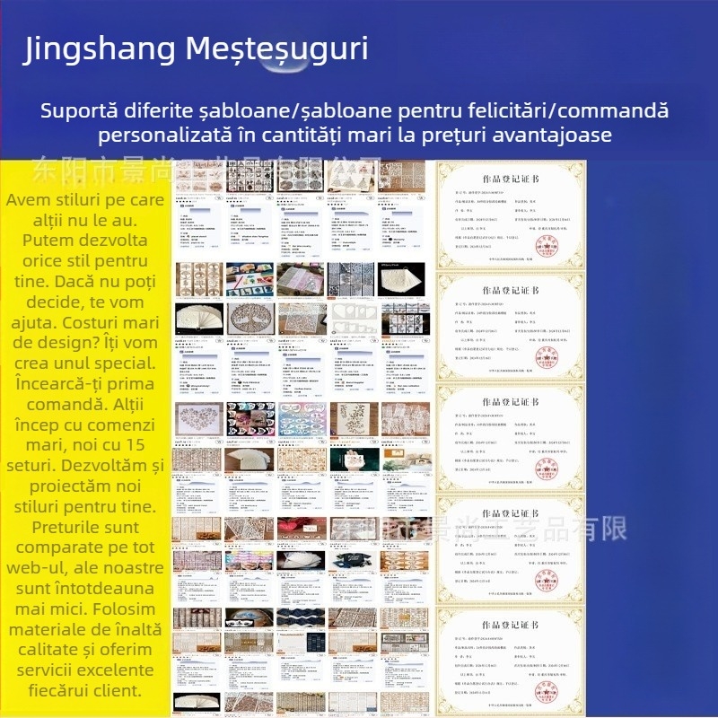 Șabloane DIY de decupare: serie de flori, animale și insecte, șabloane decorative pentru pictură și graffiti; Material: PET; Import: Nu; Permisiune IP: Nu