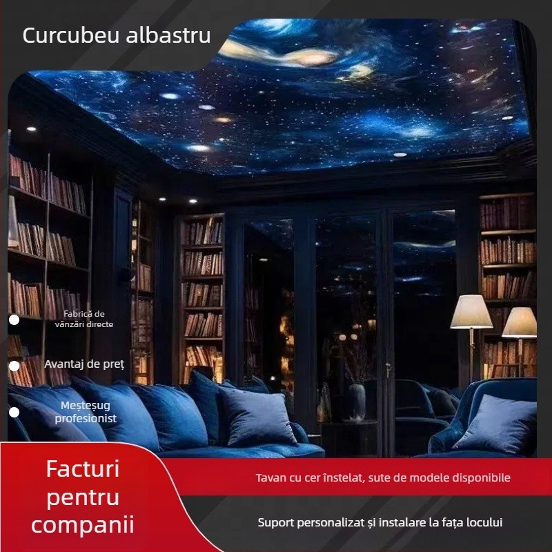 Lumină pentru tavan cu fibre optice în stil stele, carcasă din plastic, 220V, 1-20W, personalizabil, model Star fiber optic lights