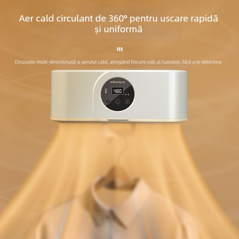 Jinzheng 021 Uscător mecanic de haine, pliabil și portabil, Alimentare USB/AC, 220V, 36W, Temporizator peste 8 ore