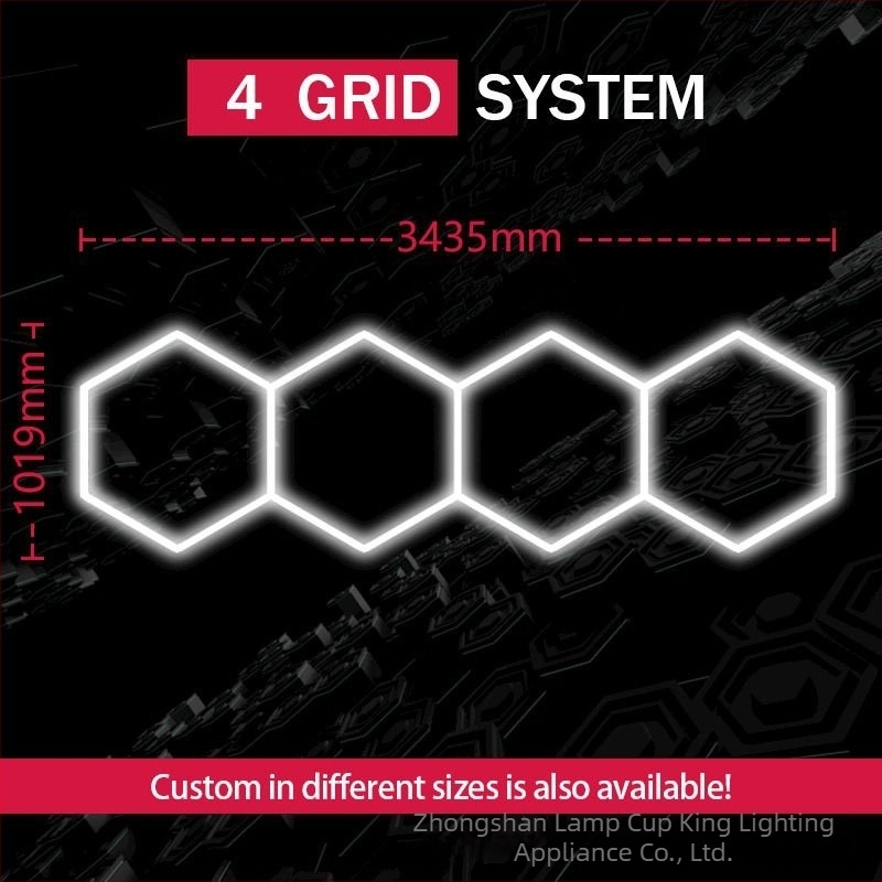 Lumină decorativă LED, fără umbre, lustre energetic eficient, seria Honeycomb HX-BCD-04 – 168W, 220V, 1600 lm, PF 0,8