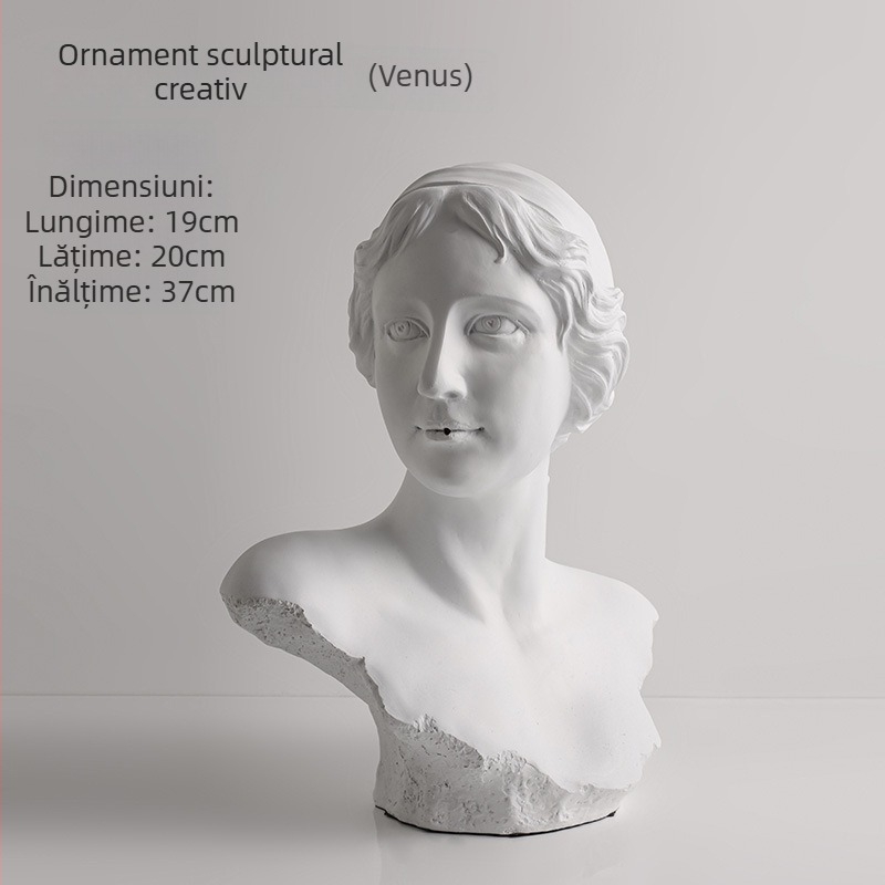 Sculptură David – Behanmei, Luks Nordic, Figurină decorativă din rășină pentru casa ta, Ambalare carton (Material: Rasina; Categorie: Animale; Ambalare: Carton; Tip material: Plastic, Rasina)
