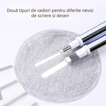 Radieră-penă pentru desen, Tombow/Dragonfly, model Rubber pen, material cauciuc, greutate netă 0.2 g