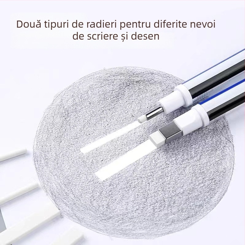 Radieră-penă pentru desen, Tombow/Dragonfly, model Rubber pen, material cauciuc, greutate netă 0.2 g