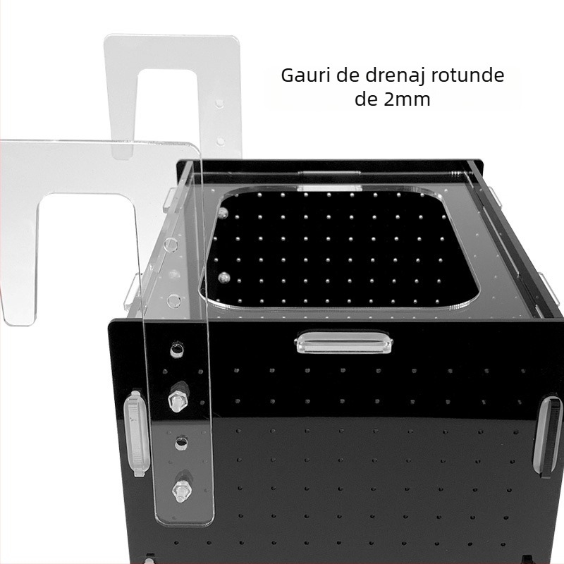 Cutie de izolare pentru acvariu – acrilic, design cu trei compartimente, funcție de izolare, incubator pentru reproducere, brand Cuttlefish