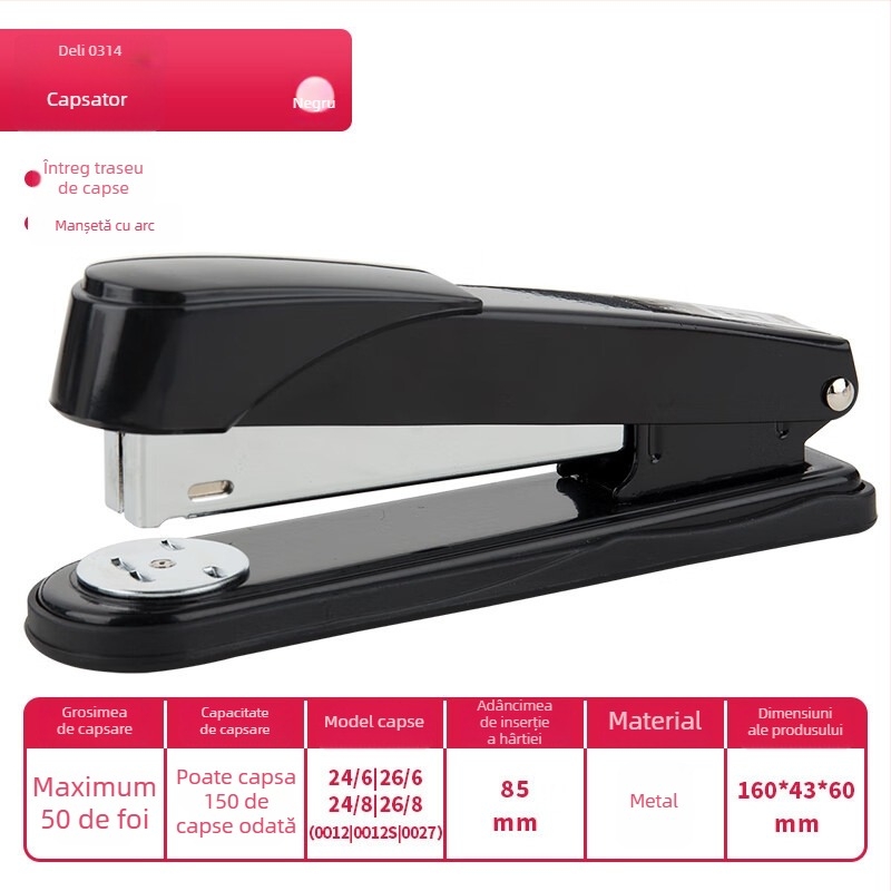 Capsator – Deli, manual, multifuncțional, tip ac: Altul, fără siglă