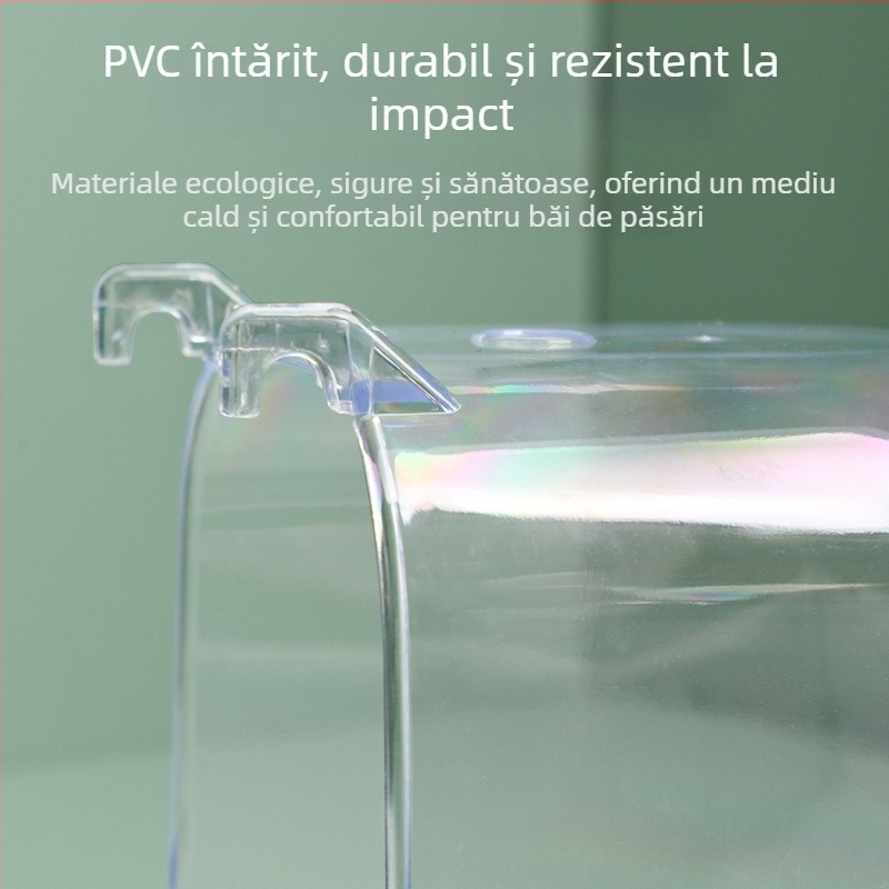 Xingxingwen Vas de baie pentru papagal — Accesorii de baie pentru păsări, Produse pentru papagali, Accesorii pentru cușcă