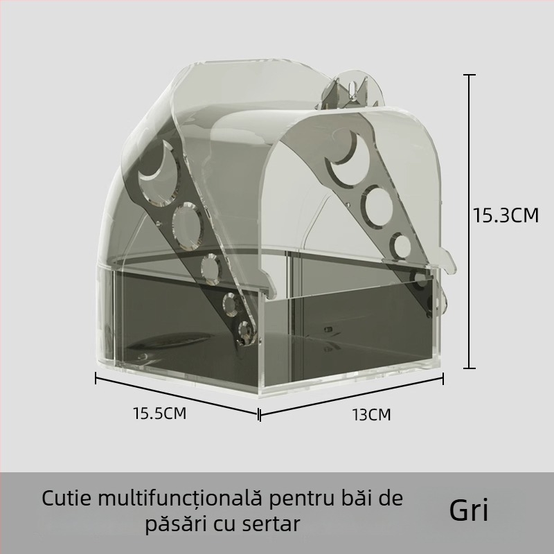 Xingxingwen Vas de baie pentru papagal — Accesorii de baie pentru păsări, Produse pentru papagali, Accesorii pentru cușcă