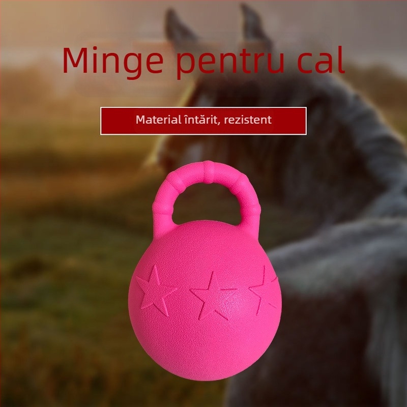Minge de joacă pentru cai, rezistentă la mușcături, material PP, antrenament personalizabil