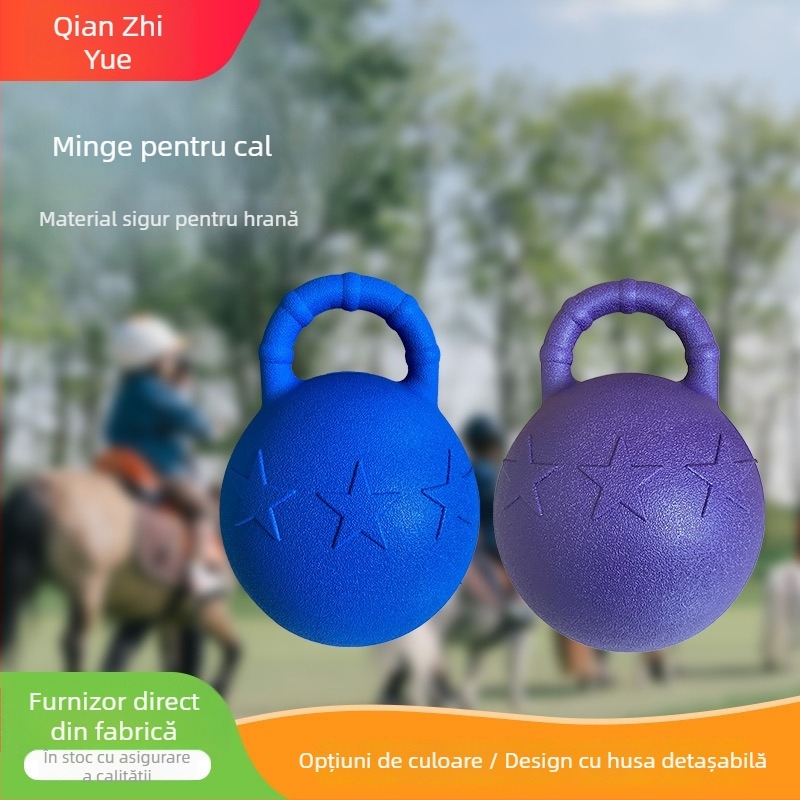 Minge de joacă pentru cai, rezistentă la mușcături, material PP, antrenament personalizabil