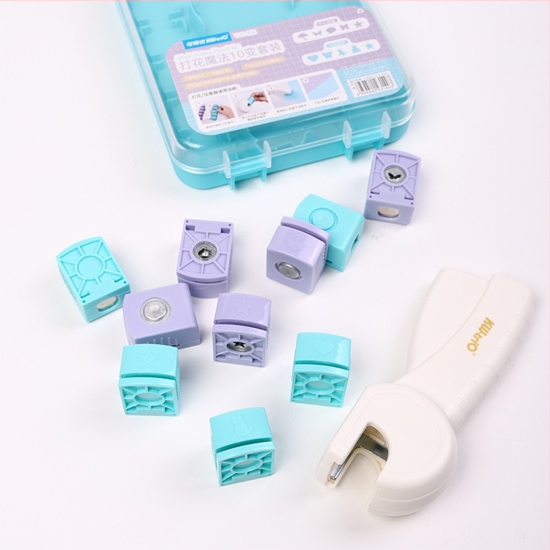 Set mașină de embosare – Plastic, pentru embosare DIY și efect de relief, stil modern minimalist