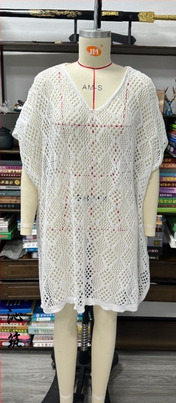 Rochie-pătură de plajă pentru femei, cu model decupat, croială lejeră, material imitație bumbac cu căptușeală din poliester, 260 g