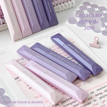 Bandă corectoare A68 – design gradient, alunecare silențioasă, capacitate mare, corp din plastic, 5 buc./cutie, New Year