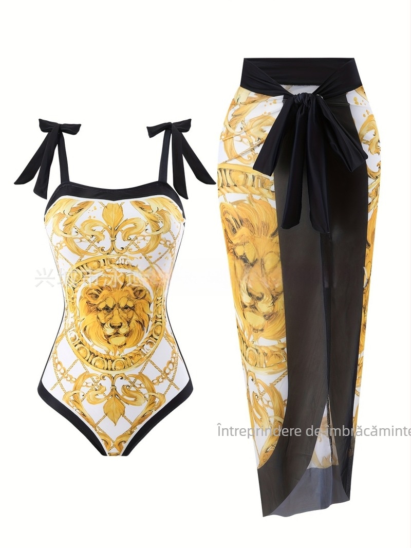 Costum de baie întreg - model sexy (cu burete la bust și fără suport din oțel, material poliester, fără mâneci, pentru înot)