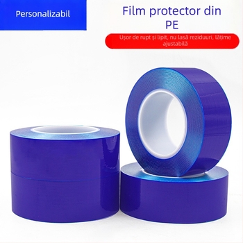 Filtru protectie PE pentru părți din plastic lucioase și panouri din acrilic, lungime 200 m, adeziv acrilic, seria filmului protectiv PE, lățime personalizabilă, vâscozitate medie spre mare