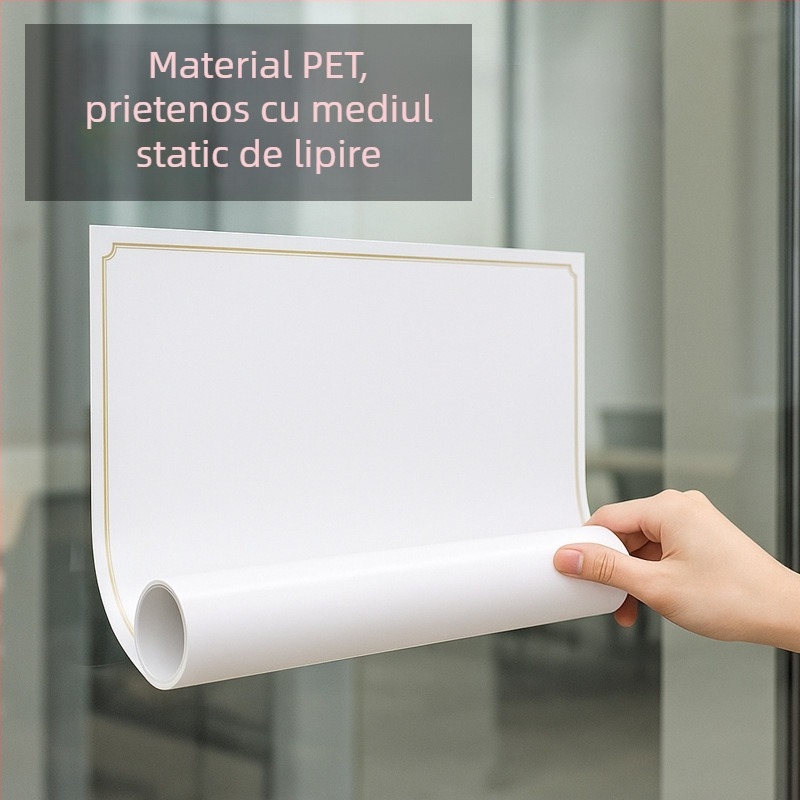 Autocolante pentru tablă albă, Craftsman, cu o singură față, statice, pentru birou, neimportate (Brand: Craftsman; Tip: cu o singură față; Specificații: autocolante pentru tablă albă; Import: Neimportate)