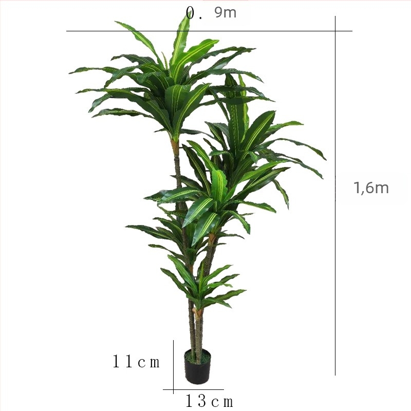 Bonsai decorativ de interior - material plastic, relief embosat, Brazil varietate (Brand: Couple crown; Utilizări: nunți, recuzită pentru fotografii, decor de casă)