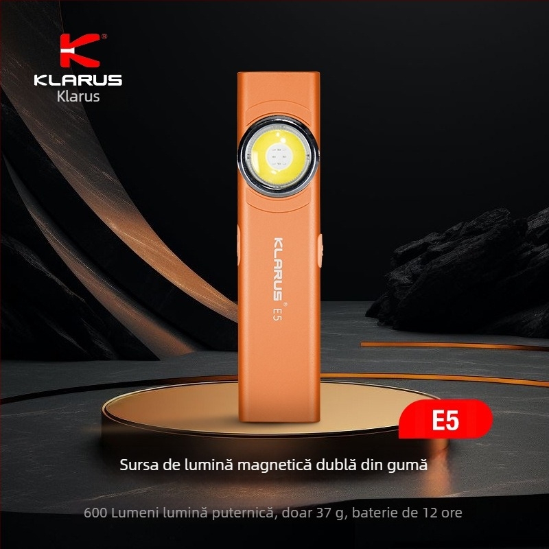 Lanternă LED reîncărcabilă, compactă EDC, 4W, 3.0-4.2V, baterie încorporată