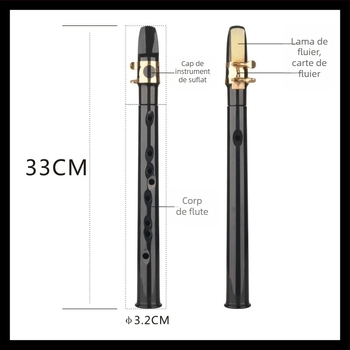 Saxofon mini, corp ABS plastic, model KS-01, saxofon portabil de buzunar, TEN WHEAT