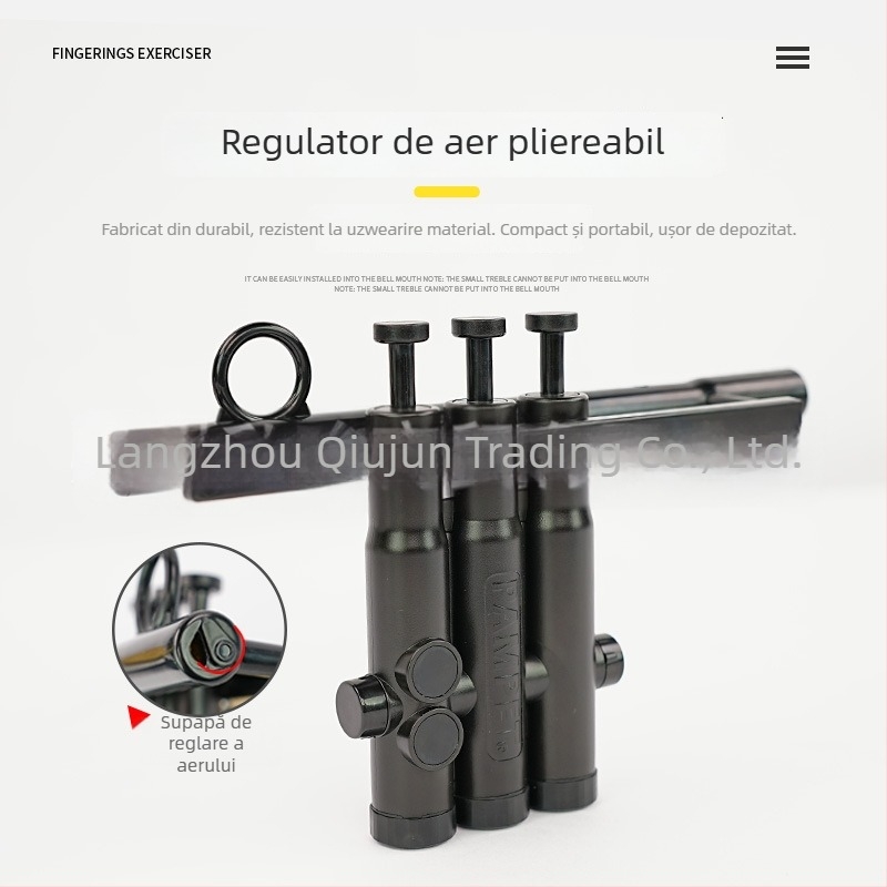 Dispozitiv de practică pentru prinderea degetelor la trompetă cu piston – Plastic, pungă sigilată, pentru adulți și copii