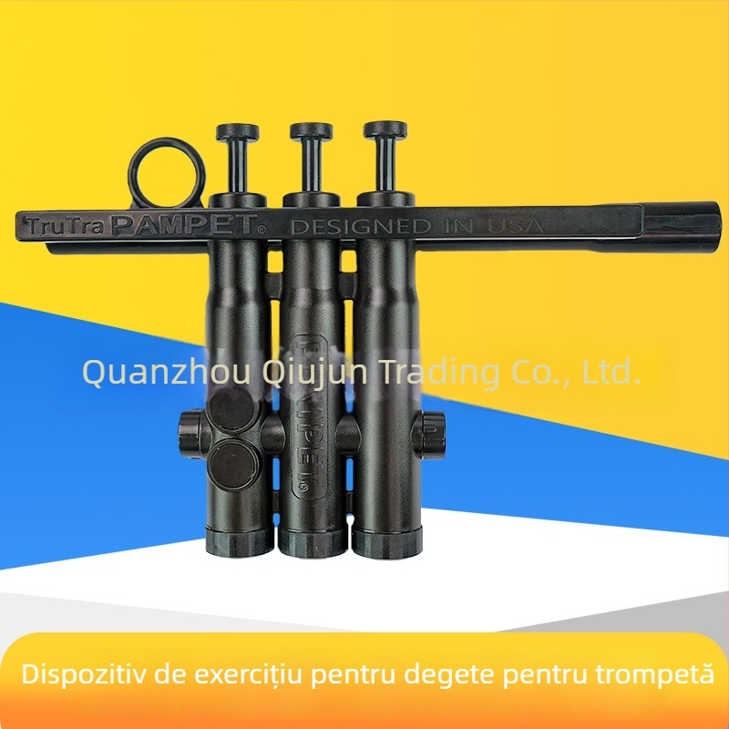 Dispozitiv de practică pentru prinderea degetelor la trompetă cu piston – Plastic, pungă sigilată, pentru adulți și copii