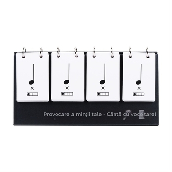 Set de carduri ritmice pentru educație muzicală - carduri de practică pentru ritm și note, calendar de birou inclus, pentru persoane între 15 și 35 ani