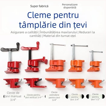 Clema tip F pentru lemn și piatră — fără limită în prindere, greutate 1,4