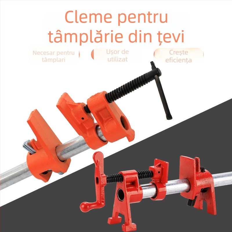 Clema tip F pentru lemn și piatră — fără limită în prindere, greutate 1,4