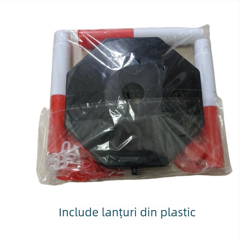 Coloană de avertizare din plastic, umplută cu apă, mobilă, barieră anti-coliziune, coloană elastică PE, detașabilă