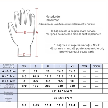 Mănuși rezistente la tăiere cu inele din oțel inoxidabil 316, Nivelul 9, pentru sacrificare, grădinărit și lucrări cu risc înalt