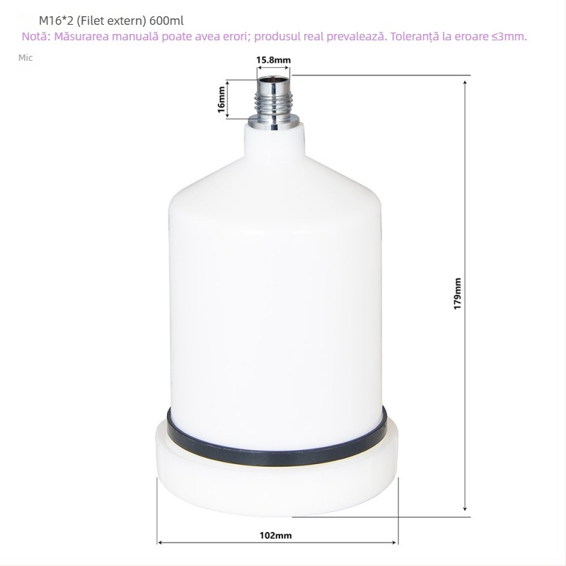 AdwardsDavis Accesoriu pneumatic pentru pistol de vopsit, cu fileturi M16x2 și M16x1.5, capacitate 600 ml, seria GFG TT GTI