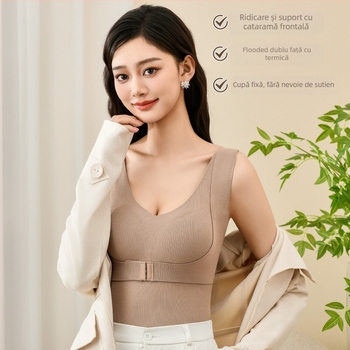 Top/bustier cupe 3/4, cupe groase, 80-90% fibră acrilică, lungime talie